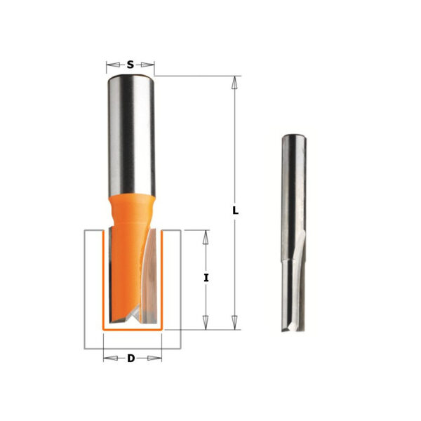 FRESA RECTA SERIE CORTA SIN ROD.